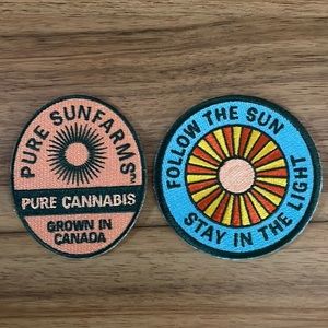 Pure Sun Farms Iron-On Embroidered Patches
